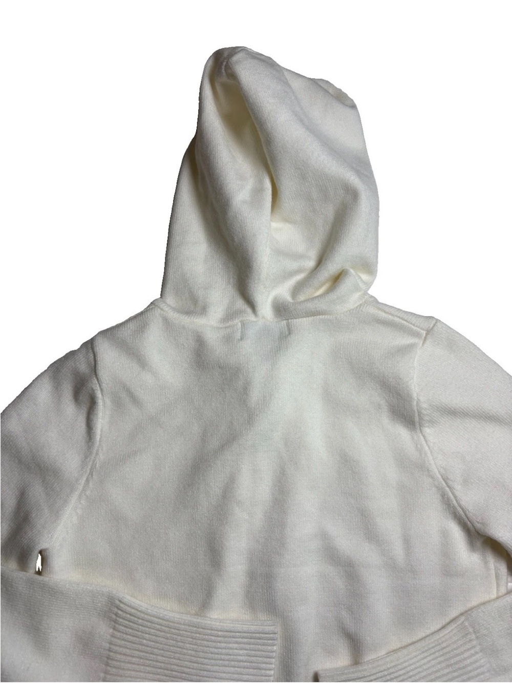 Urban Weekend White Hoodie Sweater Juniors XL Slim Fit Cropped - Picture 7 of 10